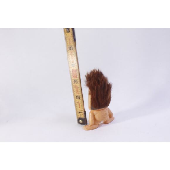 Caveman, Marx Toys, Funny, PVC Figure, 3", Brown Hair, Human, Vintage, Collectib - Picture 5 of 5